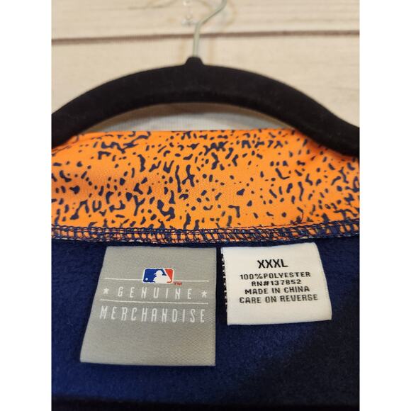 Genuine Merchandise Men's Blue Houston Astros MLB Half Zip Jacket Size XXXL NWT - Picture 3 of 7